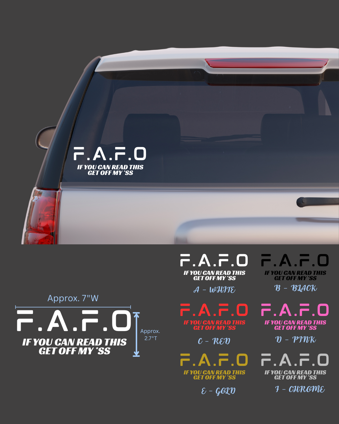 Car Vinyl Decal