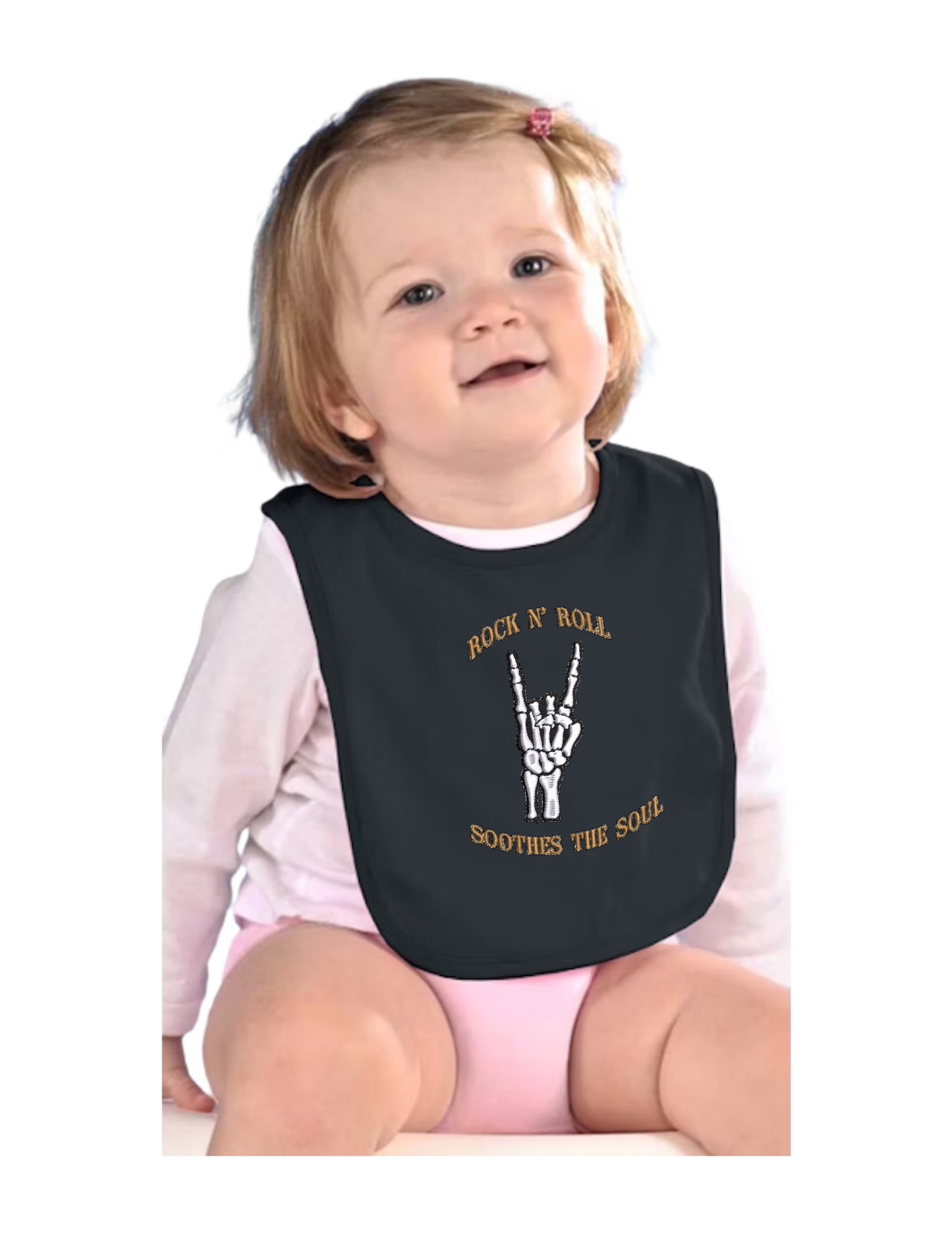 "ROCK N ROLL" Infant Bib