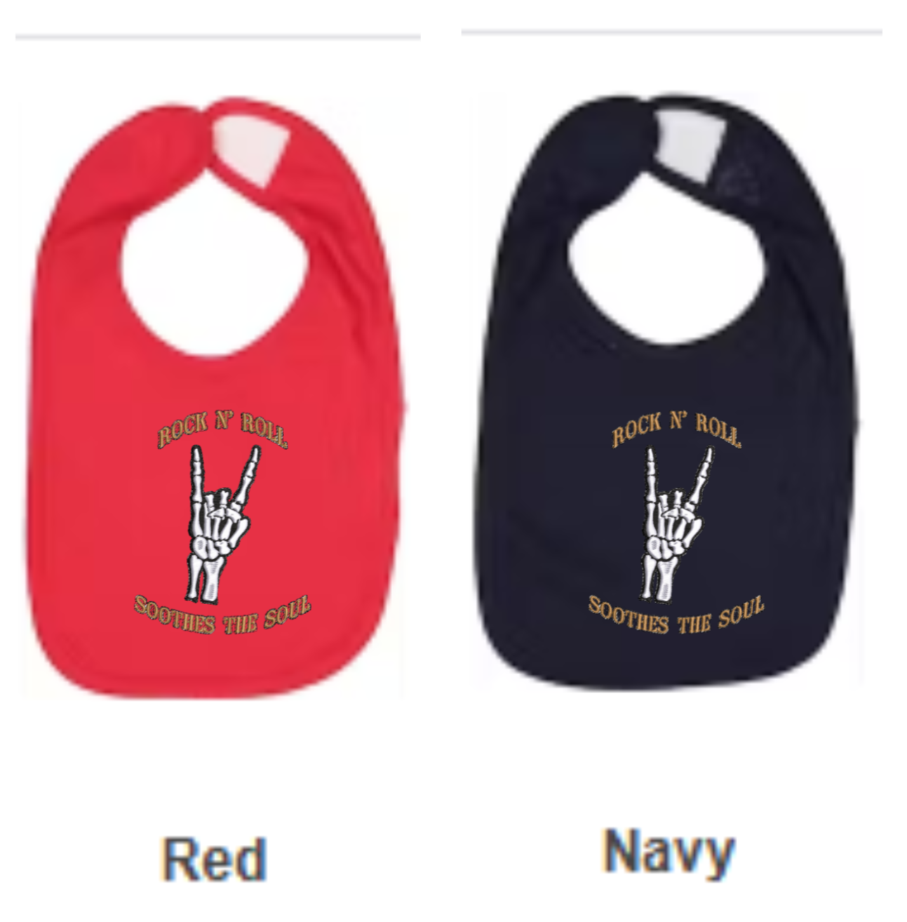 "ROCK N ROLL" Infant Bib