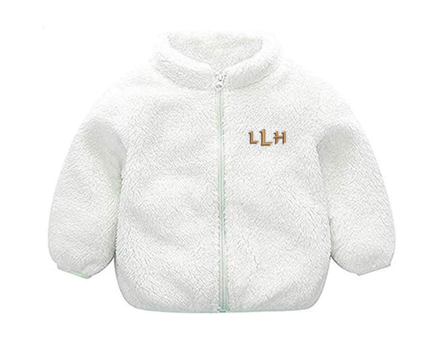 "ROCK N ROLL" INFANT FAUX FUR ZIP UP