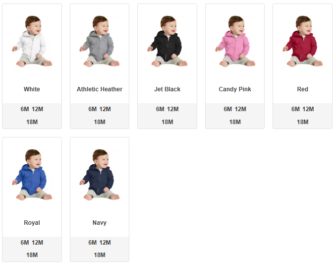 "SUNSHINE" Infant Zippered Hoodie